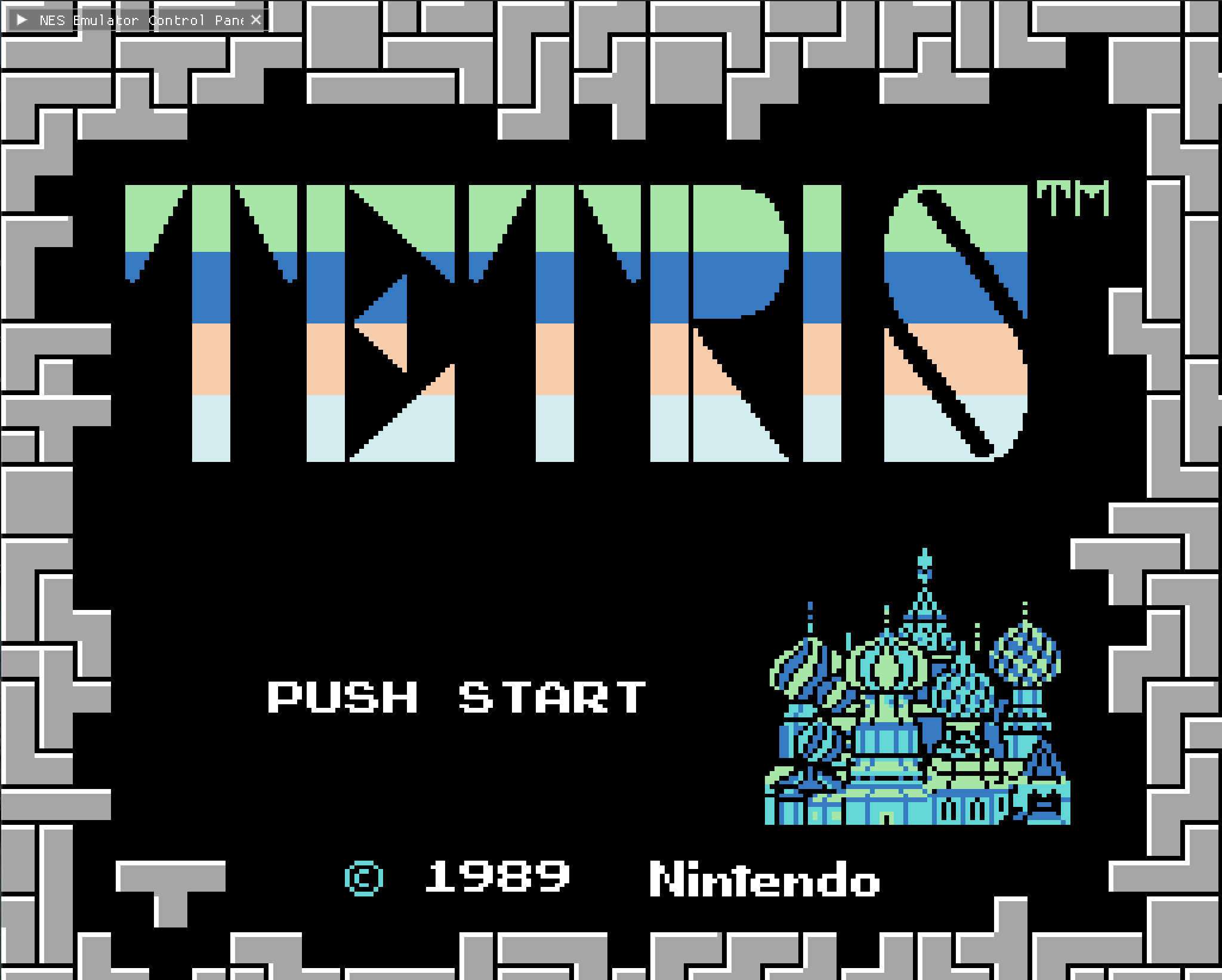 NES Emulator running a game